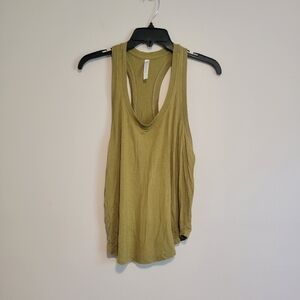 Fabletics Olive Green Women's Razorback Tank Top Size Small